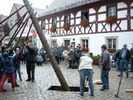 Kirchweihbaum Aufstellung